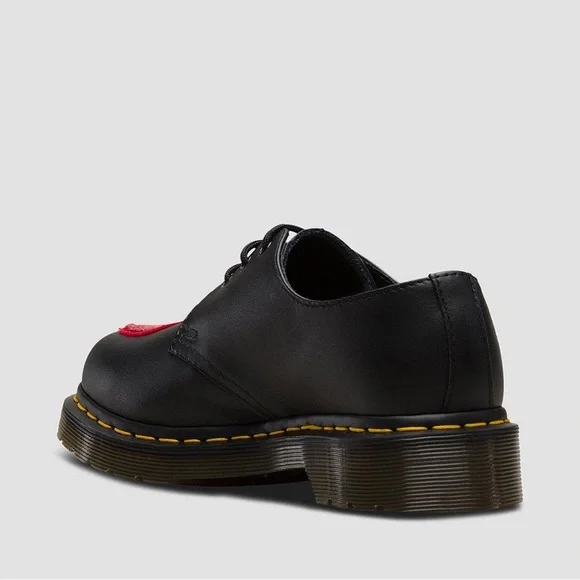 DR. MARTENS” 1461 “SEQUIN HEARTS” (BLACK / RED) 🇬🇧❤️ - Picture 5 of 12